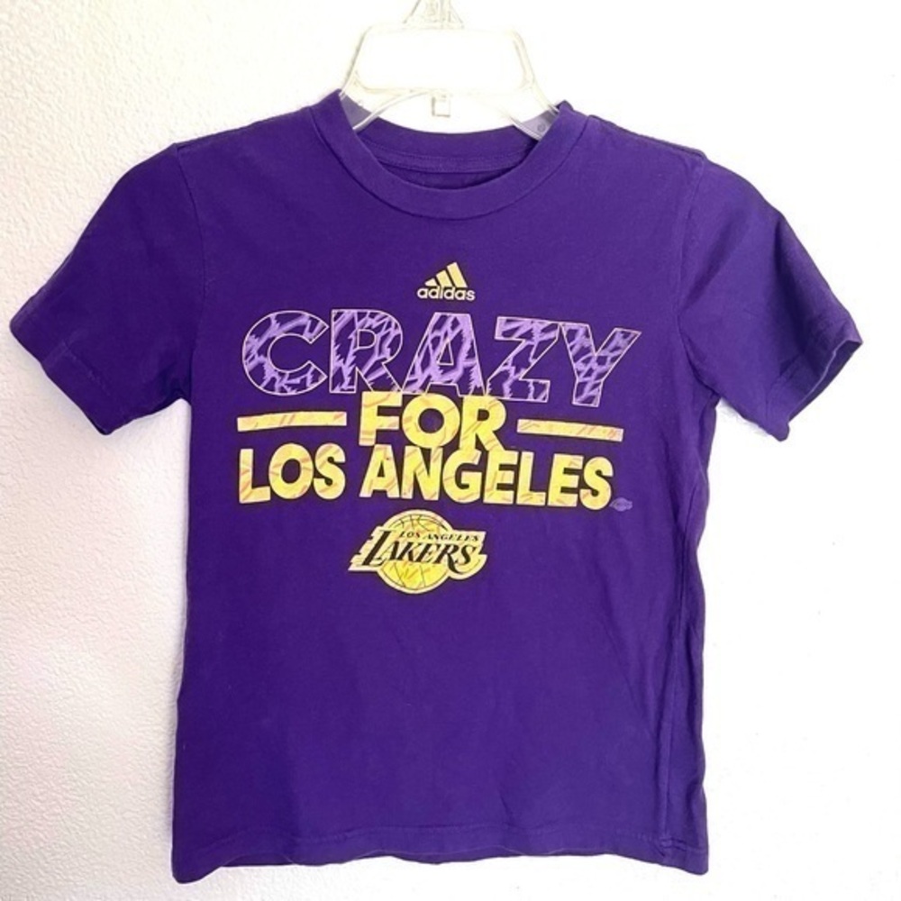 ADIDAS “CRAZY FOR LAKERS” NBA Graphic t-shirt -8